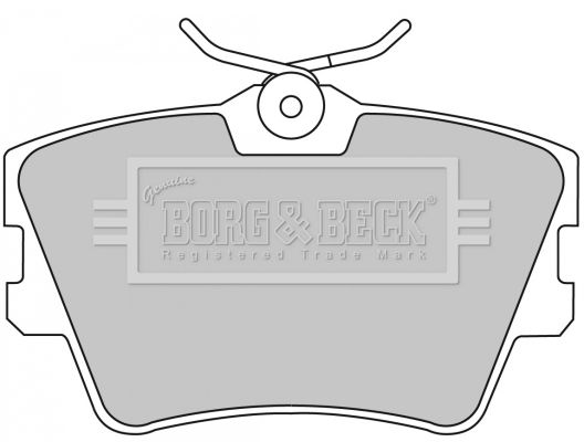 BORG & BECK Комплект тормозных колодок, дисковый тормоз BBP1501